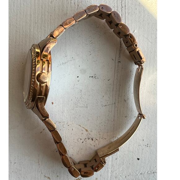 Michael Kors MK5494 Women's Stainless Steel Analog Brown Dial Quartz Watch $375 - Picture 9 of 11